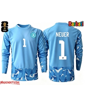 Germania Manuel Neuer #1 Portarii Tricou Fotbal Replică Mondial 2026 Barbati Deplasare Mâneci Lungi Germania Manuel Neuer #1 Portarii Tricou Fotbal Replică Mondial 2026 Barbati Deplasare Mâneci Lungi